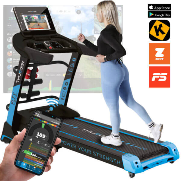 Thunder Flex-DS-TFT Black Treadmill